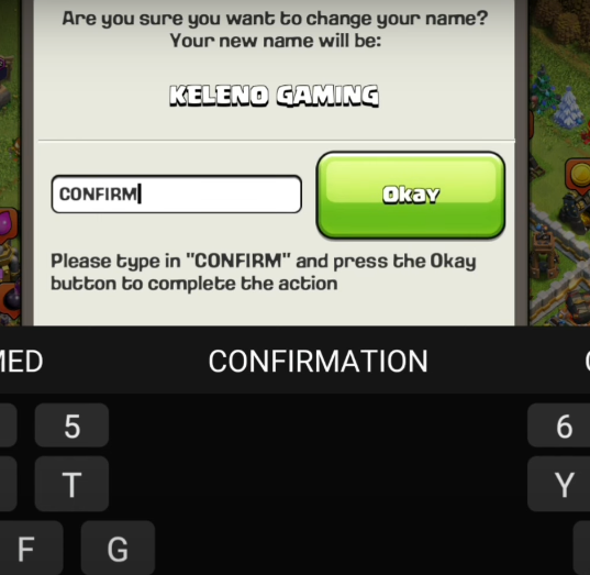 change name in clash of clans