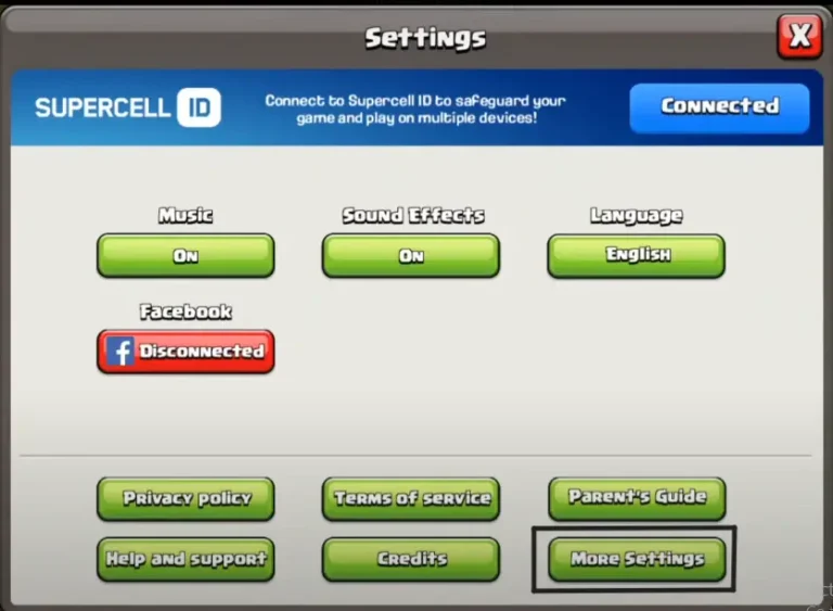 delete clash of clans account